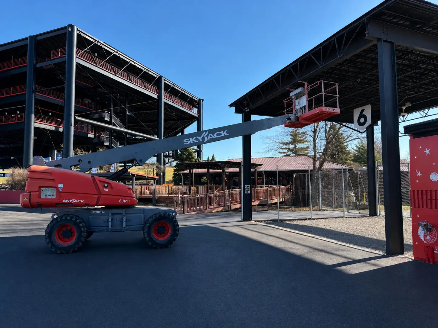 Professional painting project — Commercial Exterior Boom Lift Painting