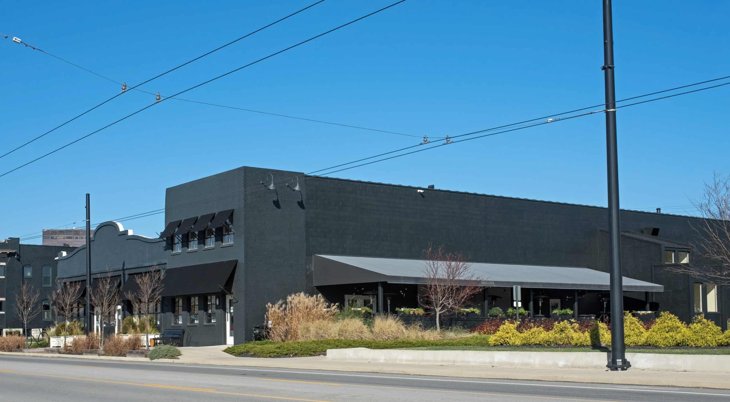 Professional painting project — Modern Commercial Building Exterior
