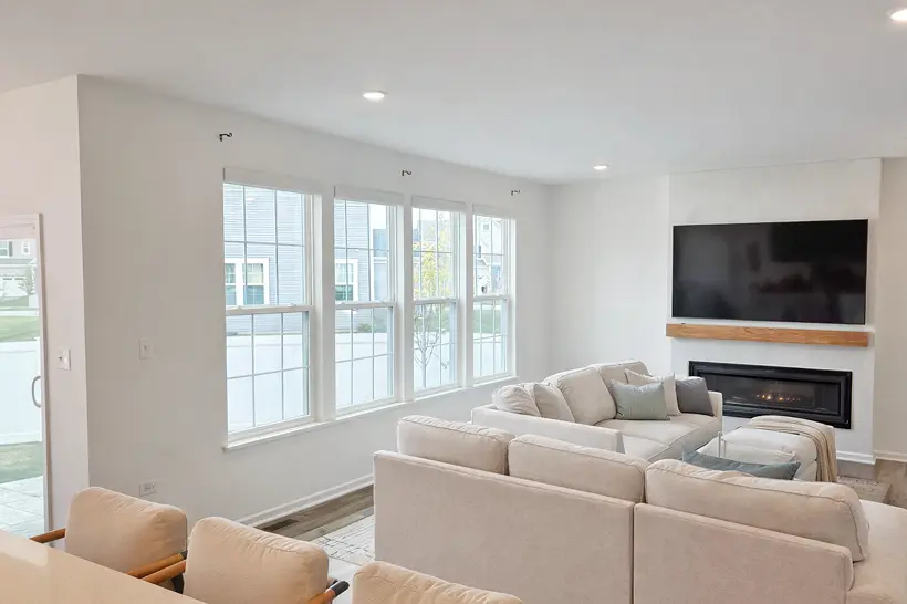 Professional painting project — Modern Open Living Room