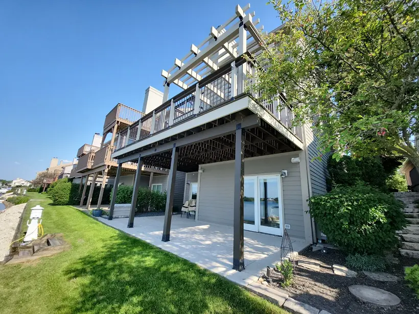 Professional painting project — Rear Home Deck Patio